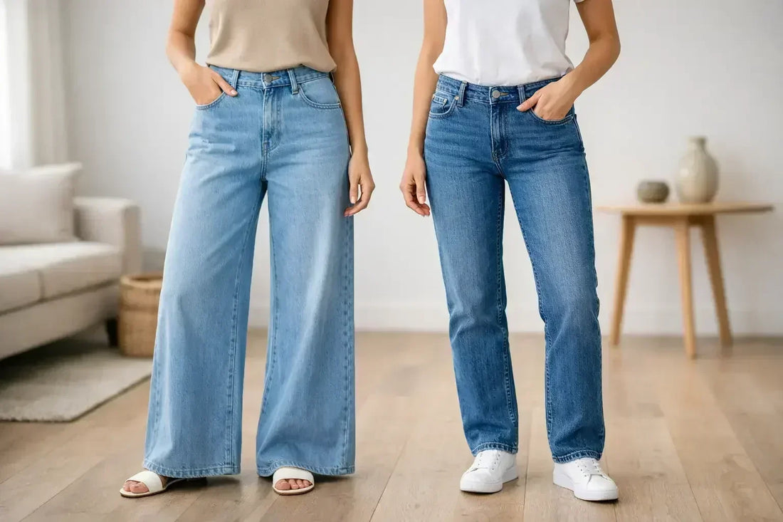 Wide Leg Versus Straight Jeans: Which Fits You?
