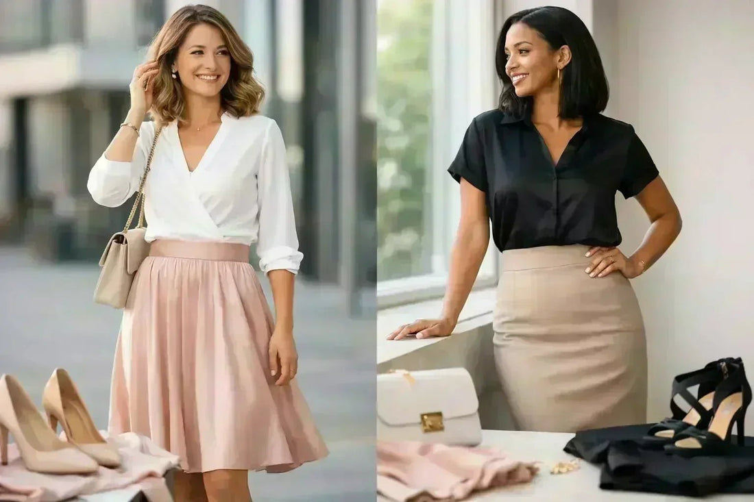Flattering Skirt and Blouse Outfits That Work - Windia