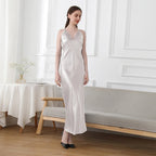 19mm Mulberry Silk Nightgown | 100% Pure Silk | 10 Colours | XS–3XL - Windia