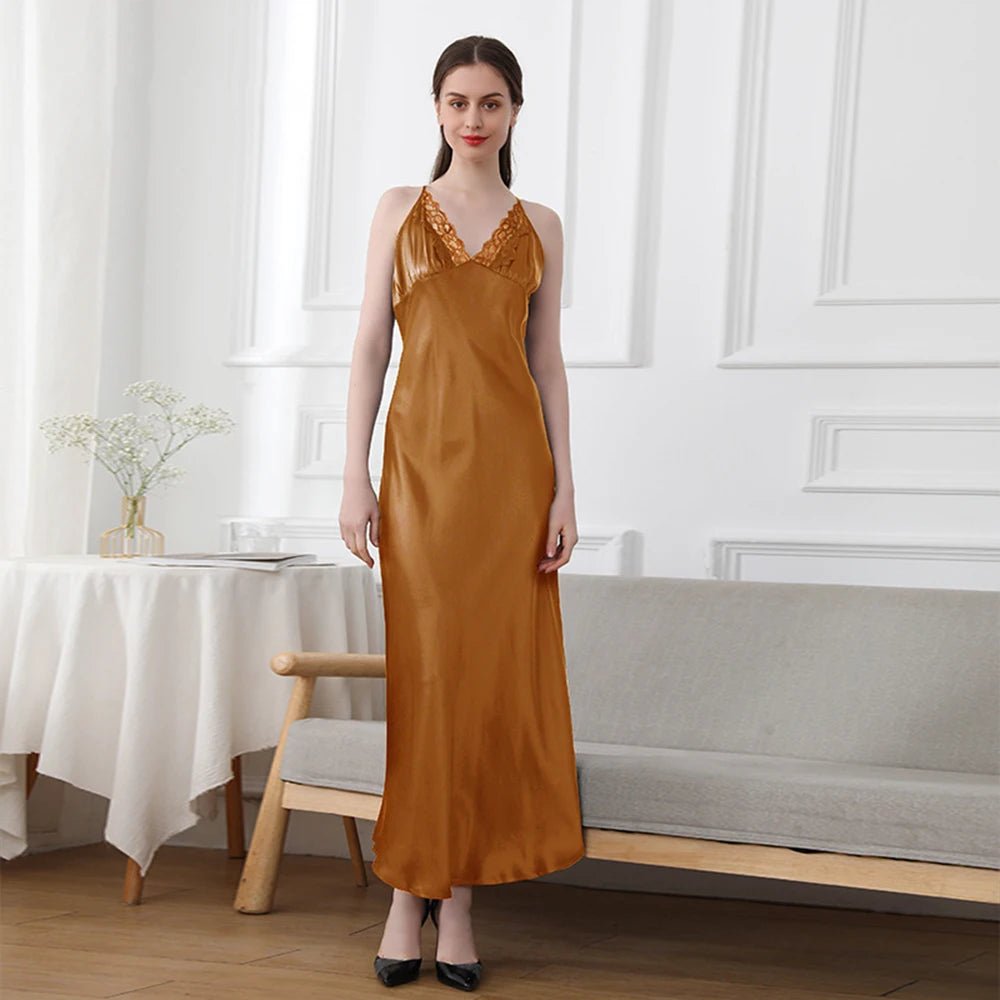 19mm Mulberry Silk Nightgown | 100% Pure Silk | 10 Colours | XS–3XL - Windia