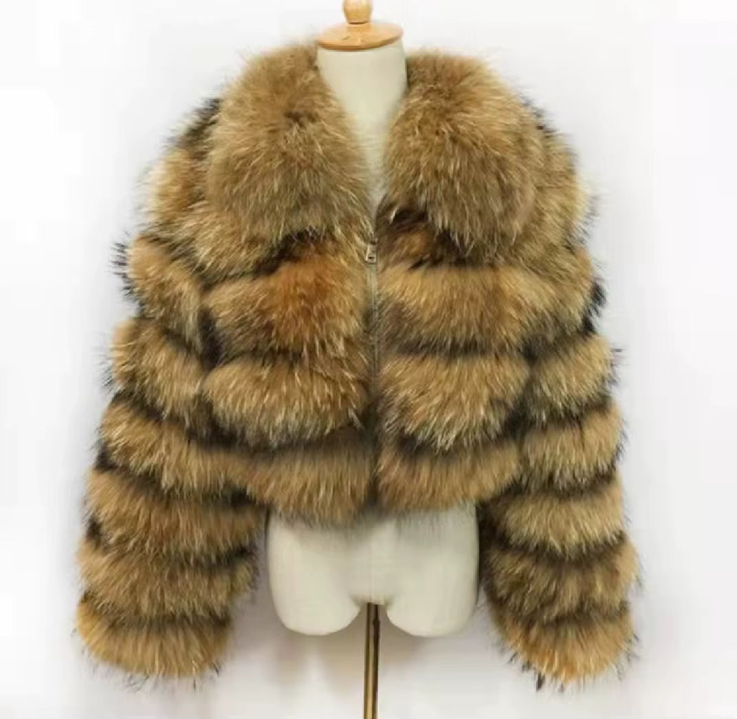 Women's Fox Fur Winter Jacket