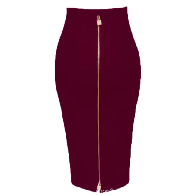 Damen Bleistiftrock mit hoher Taille und Stretch-Anteil