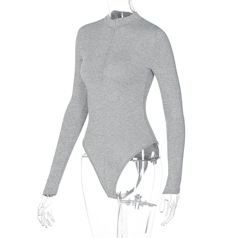 Women's Mock-Neck Zip Bodysuit | Windia
