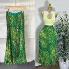 Women's Vintage High Waist Pleated Midi Skirt