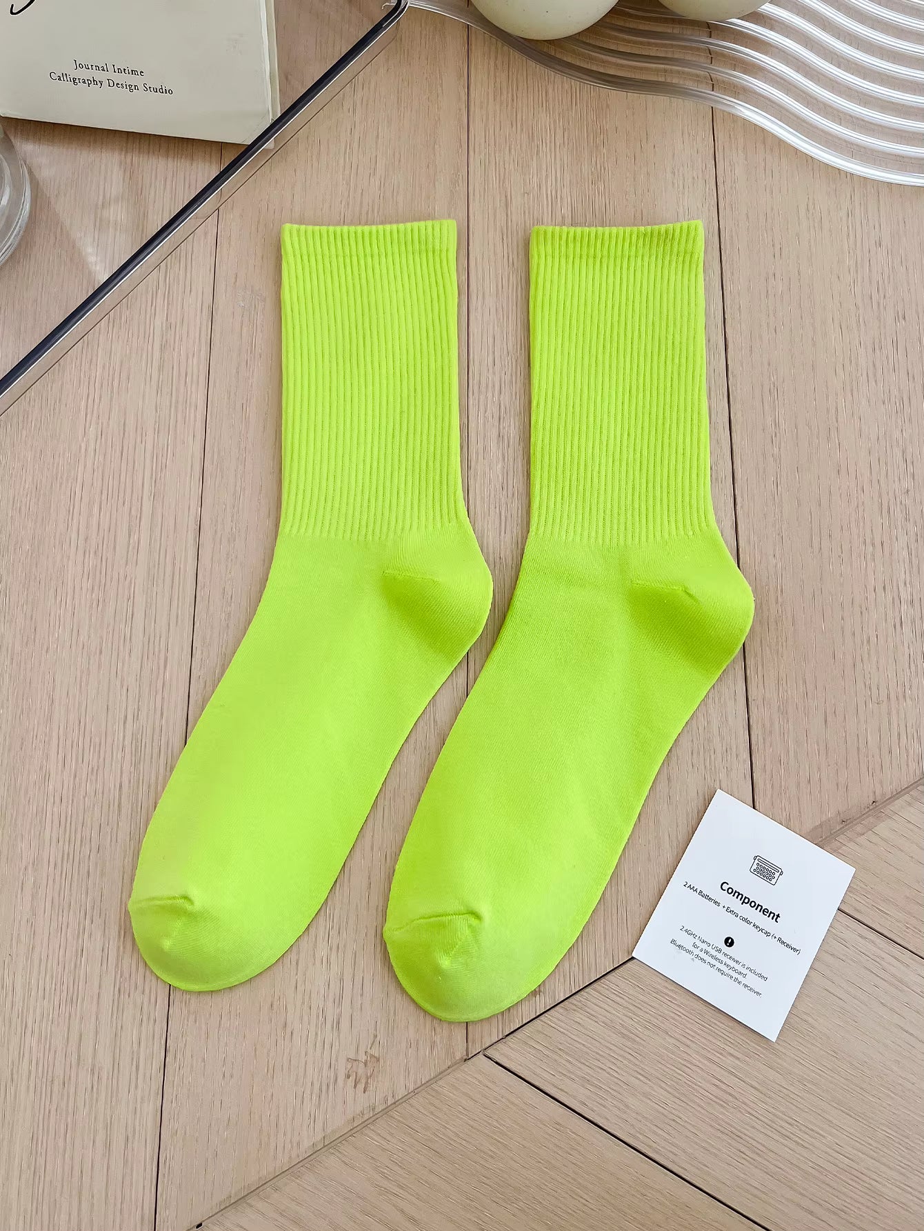 Women's Colorful Crew Socks –  Socks, One Size