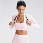Lightweight Long Sleeve Yoga Cardigan | Four-Way Stretch Athletic Cover-Up for Women