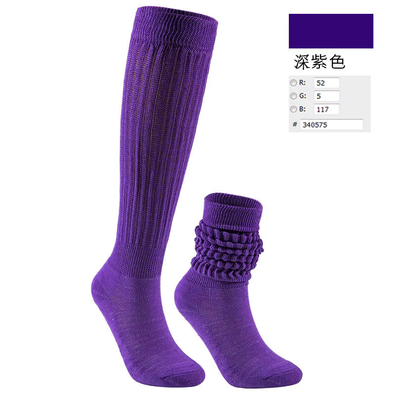 Women's Scrunch Crew Socks with Grip