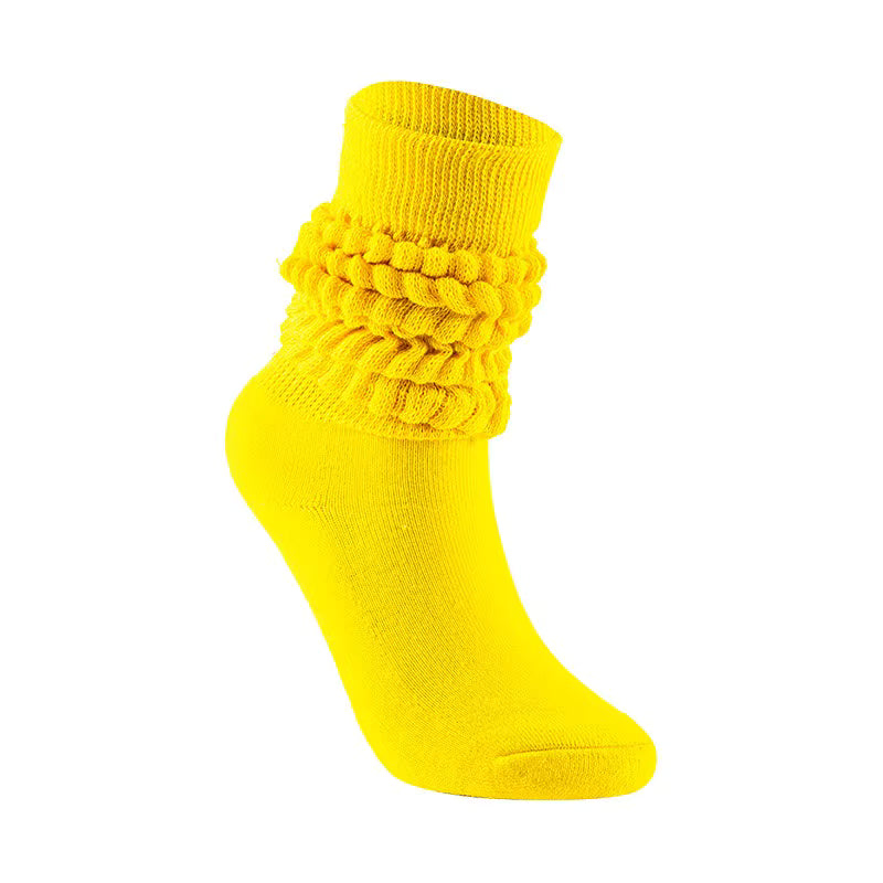 Women's Scrunch Crew Socks with Grip