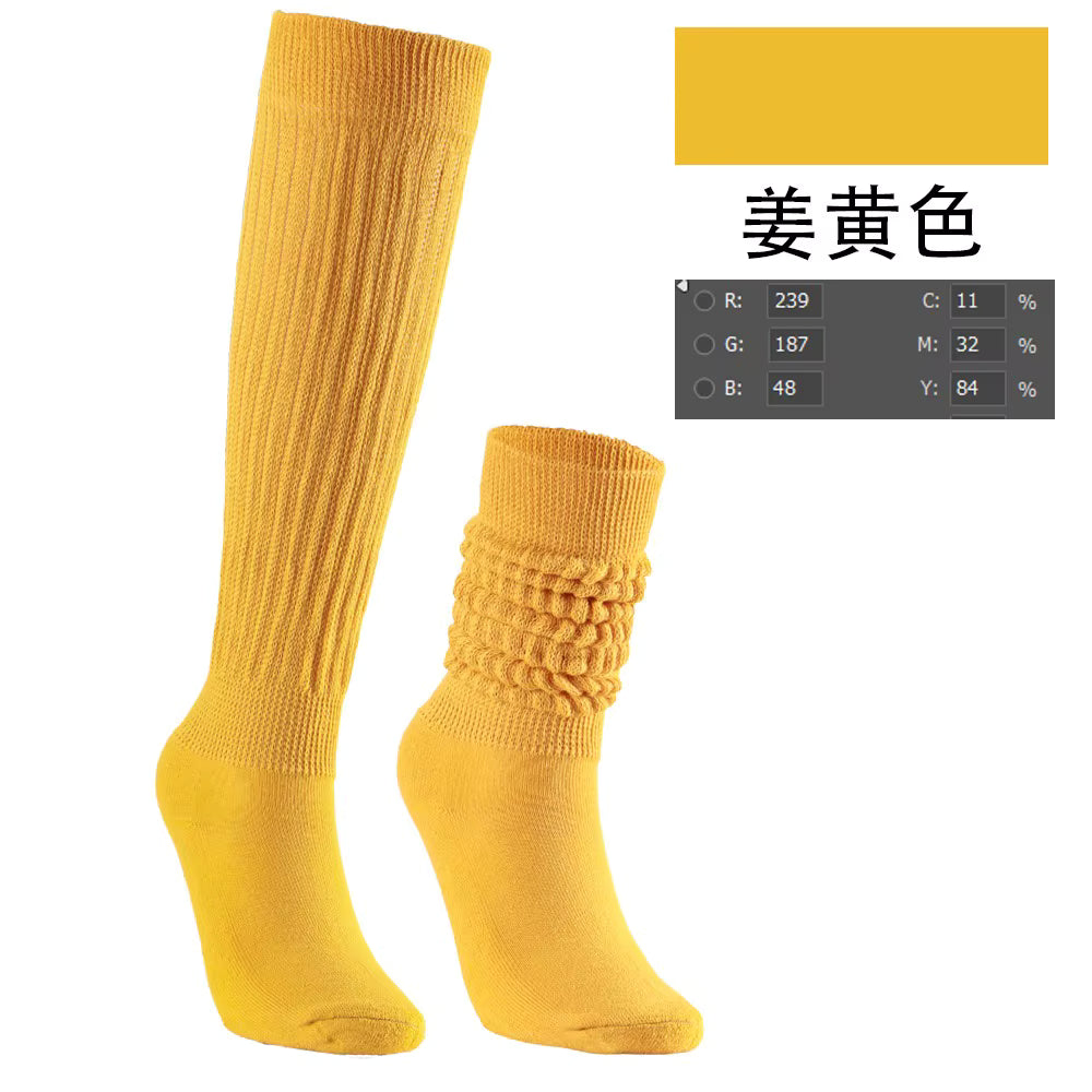 Women's Scrunch Crew Socks with Grip
