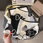100% Silk Square Scarf – Luxe Mulberry Silk Head Wrap & Shawl for Women