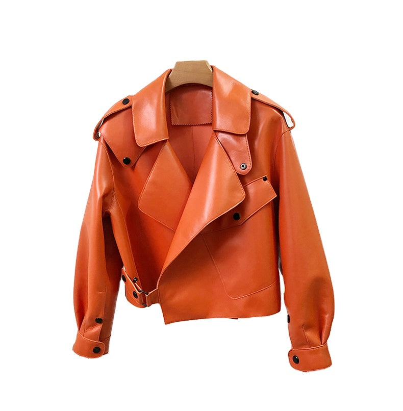 Lederbomberjacke für Damen
