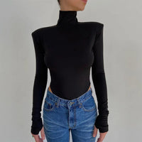 Women's Cutout Backless Long-Sleeve Bodysuit