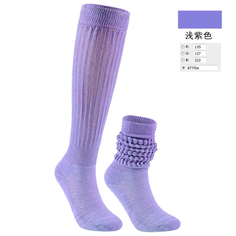 Women's Scrunch Crew Socks with Grip