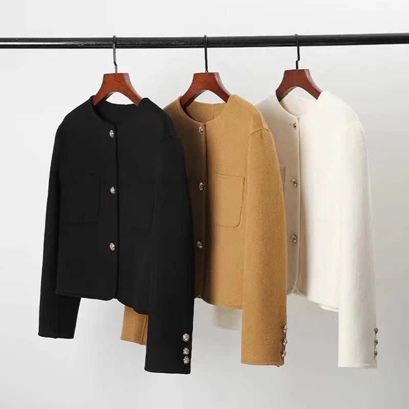Women's Short Double-Faced Wool Jacket