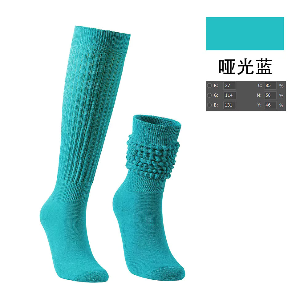 Women's Scrunch Crew Socks with Grip