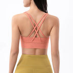 Women's Sports Bra – Padded Wireless High Support Yoga Gym Bra