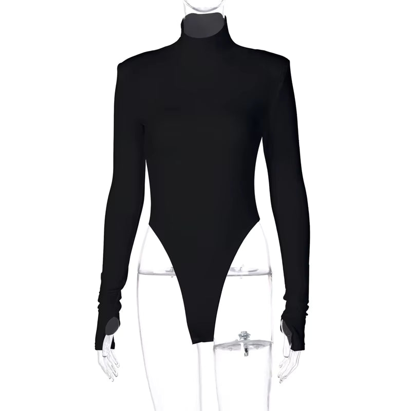 Women's Cutout Backless Long-Sleeve Bodysuit