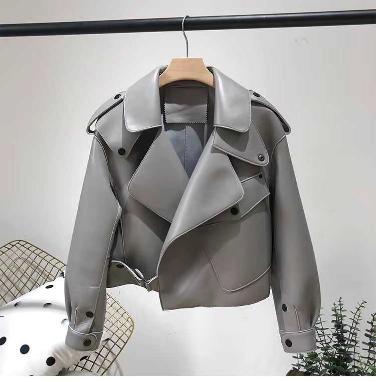Lederbomberjacke für Damen