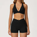 Women's Sports Bra & High Waist Gym Set | Shorts, Leggings or Flare