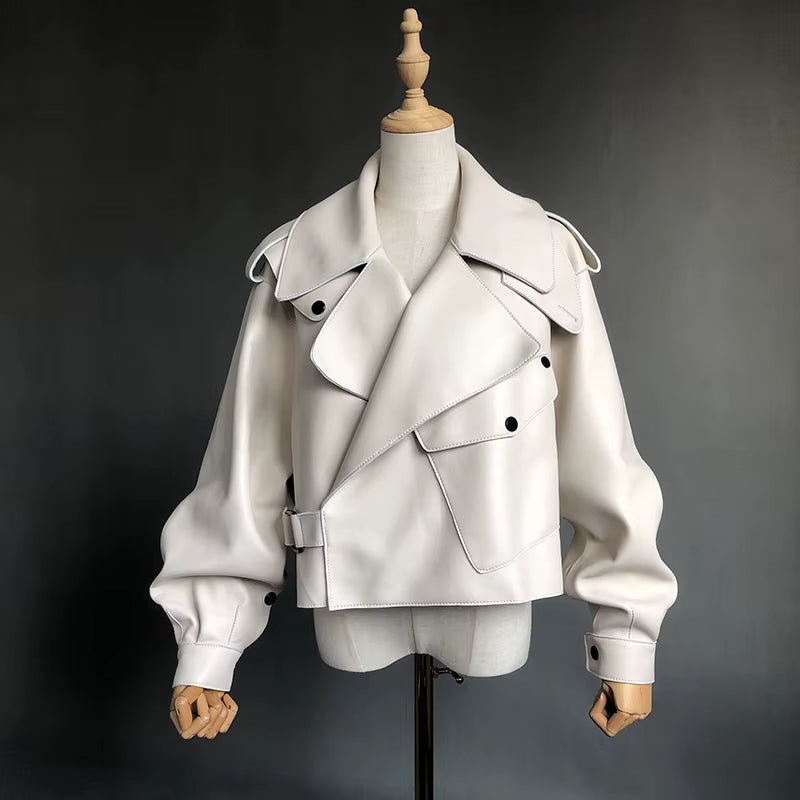 Lederbomberjacke für Damen