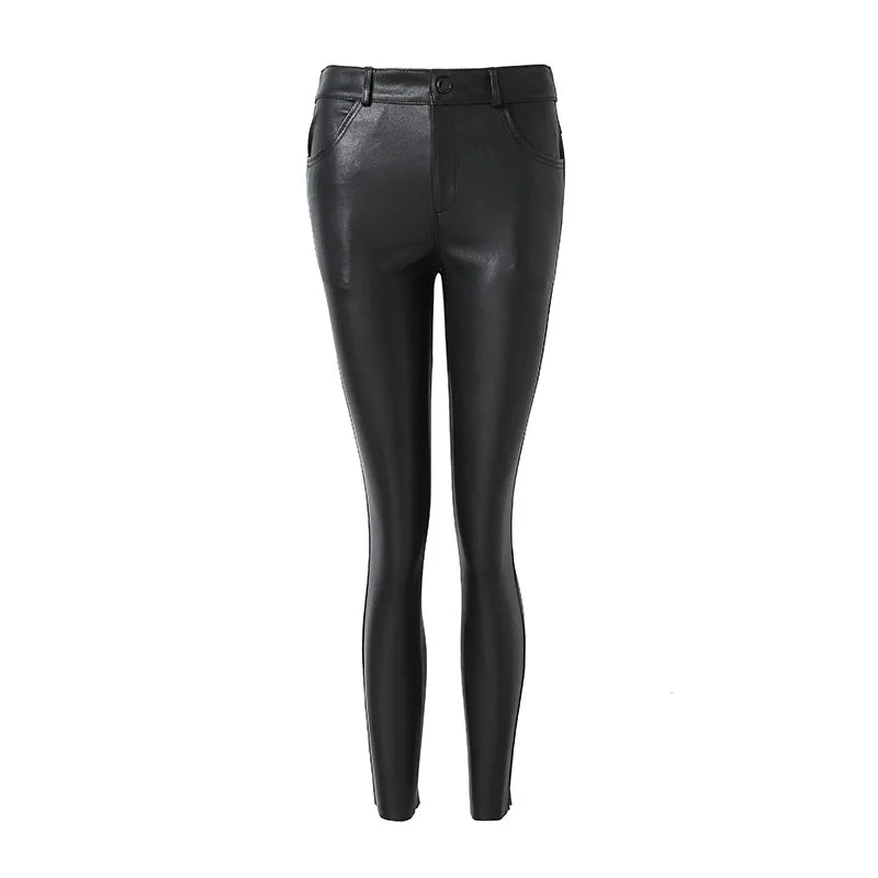Women's Genuine Sheepskin Leather Motorcycle Pants