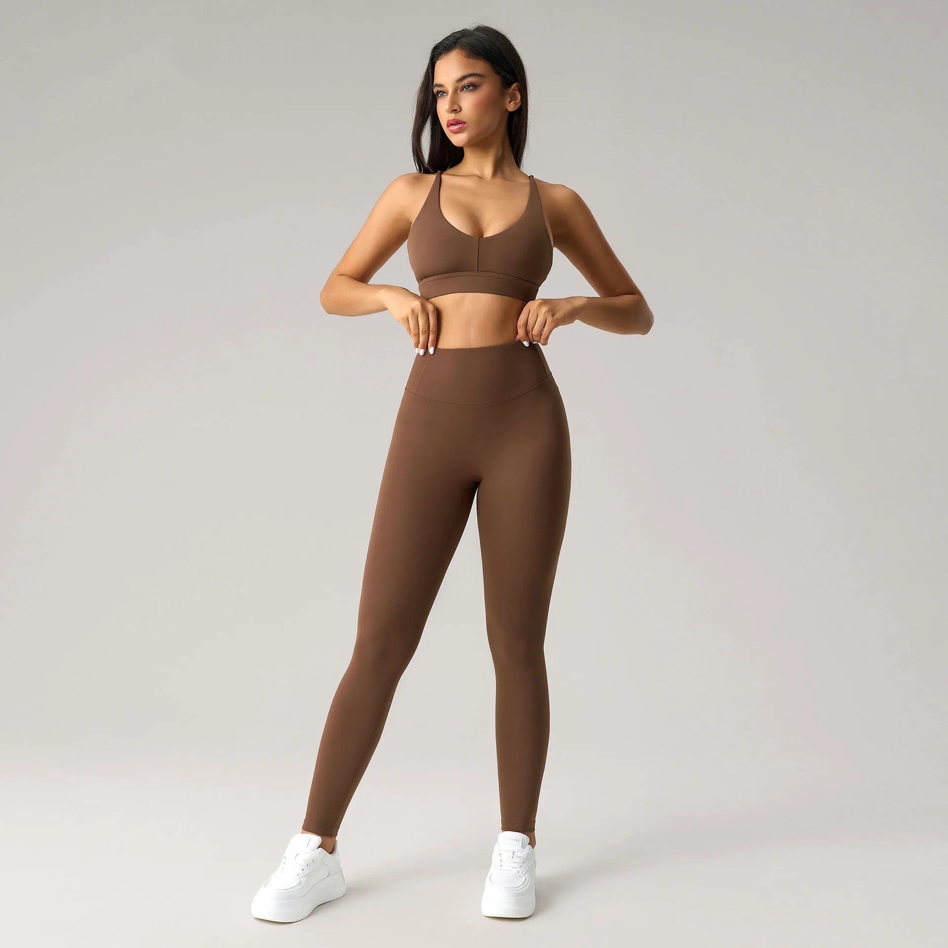 Women's Four-Way Stretch Gym Set – Push-Up High Waist Yoga 2-Piece