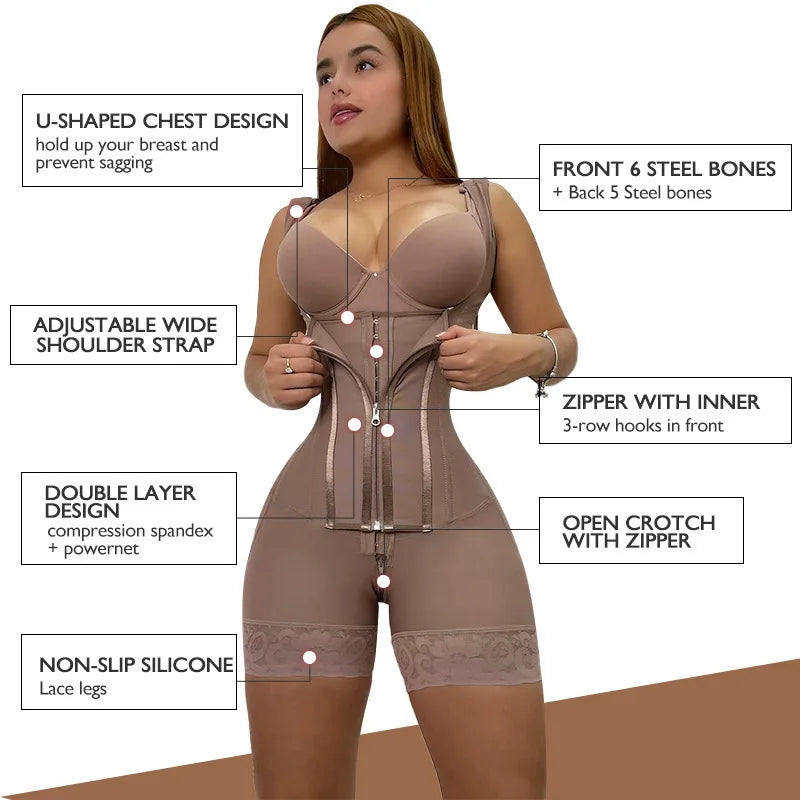 Women's Firm-Control Lace Shaping Bodysuit