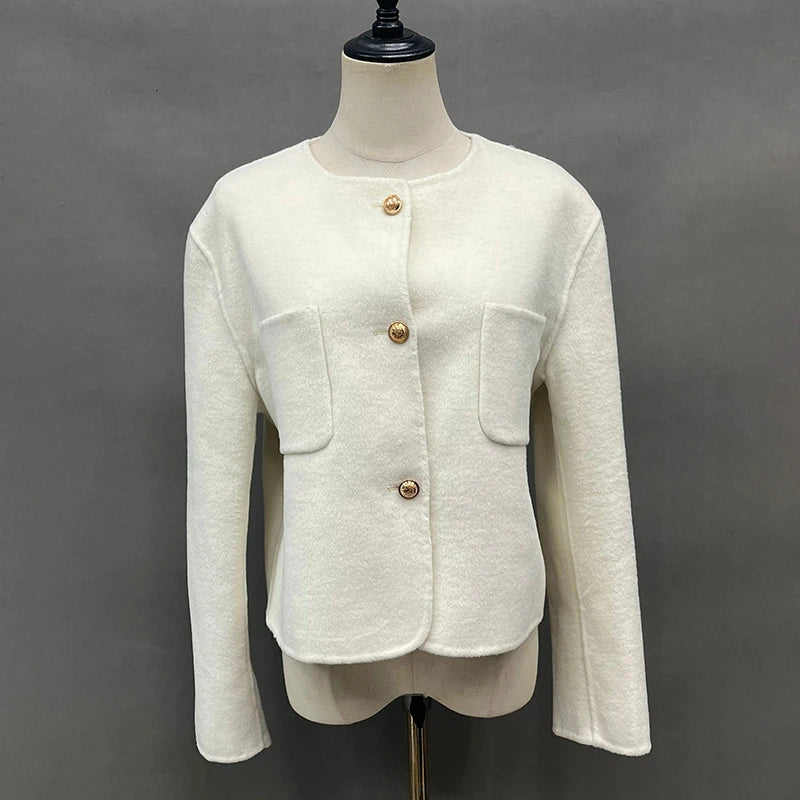 Women's Short Double-Faced Wool Jacket