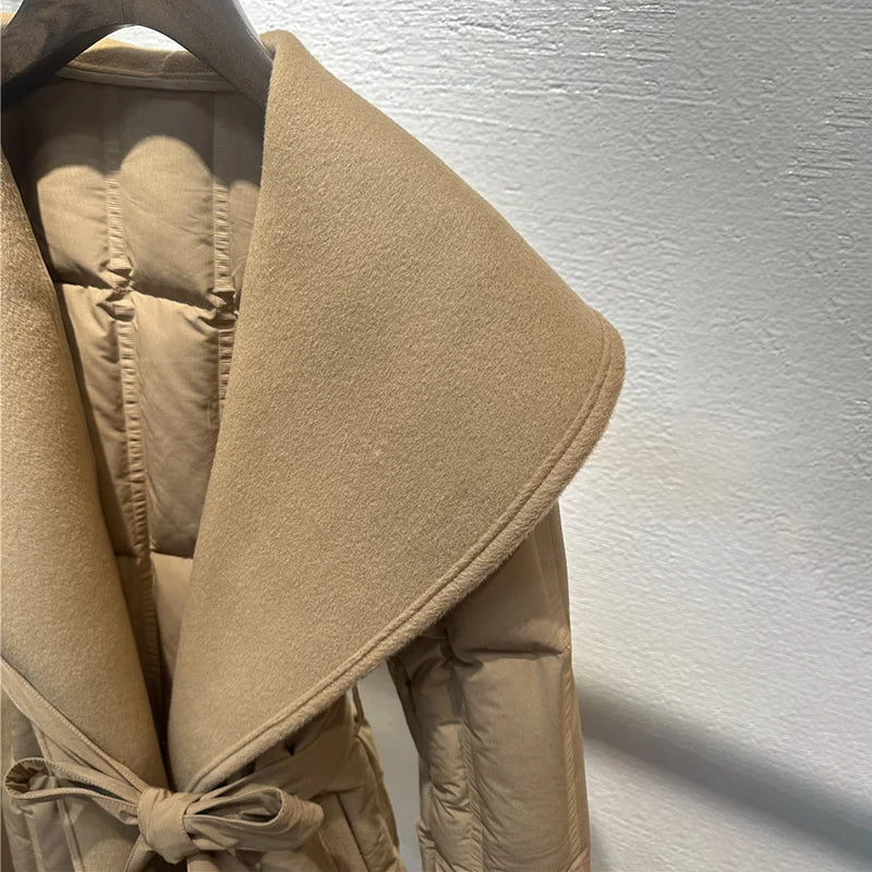 Women’s Winter Coat with Cashmere-Wool Collar