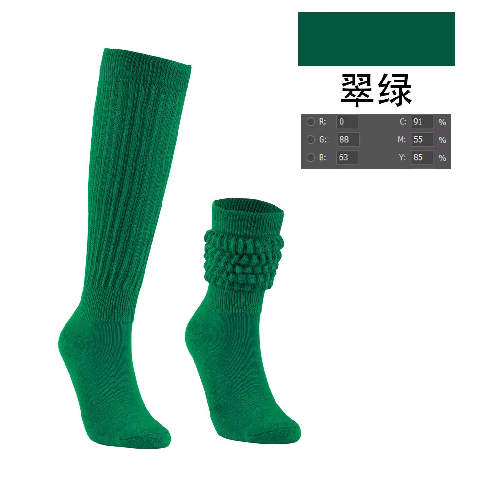 Women's Scrunch Crew Socks with Grip