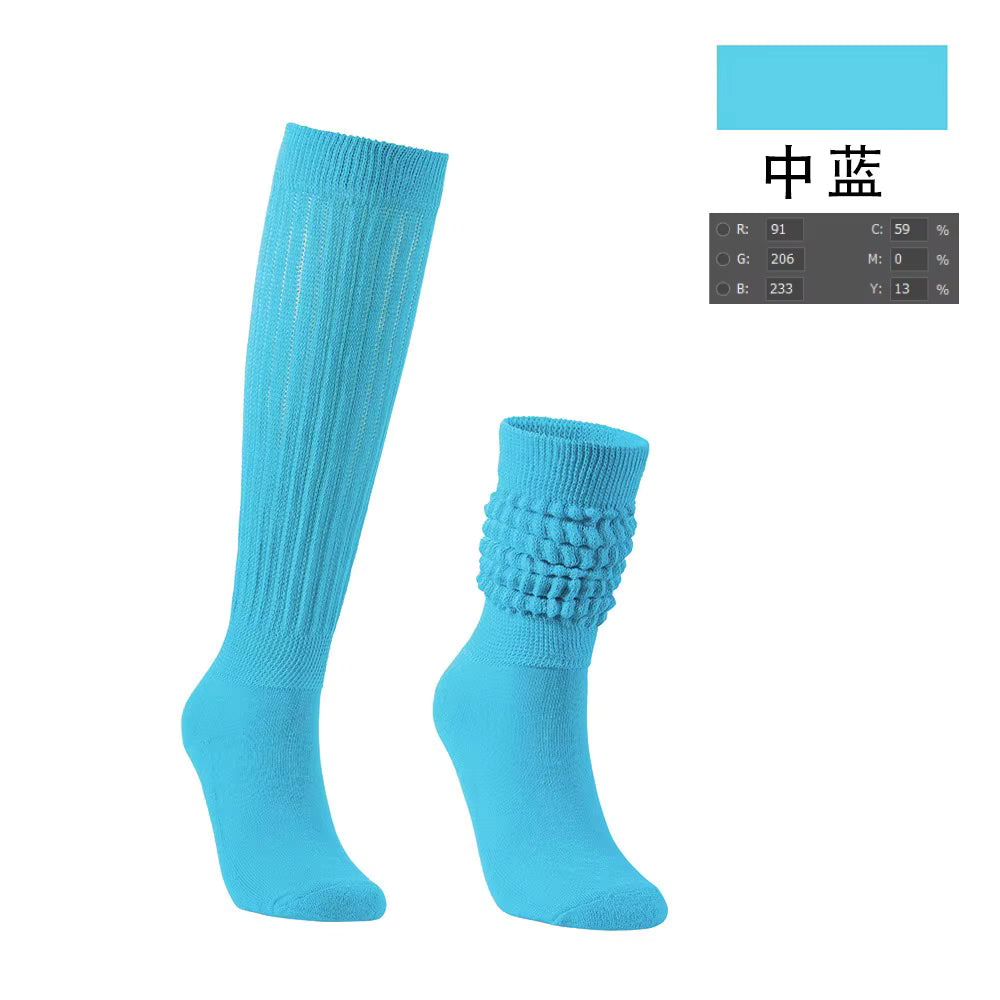 Women's Scrunch Crew Socks with Grip