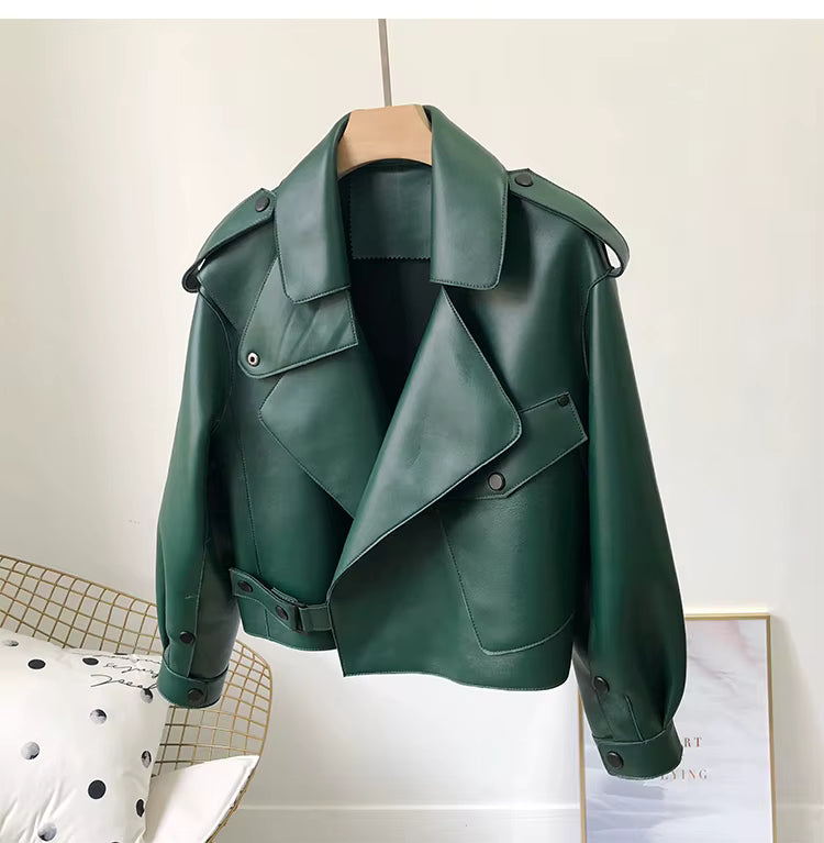 Lederbomberjacke für Damen