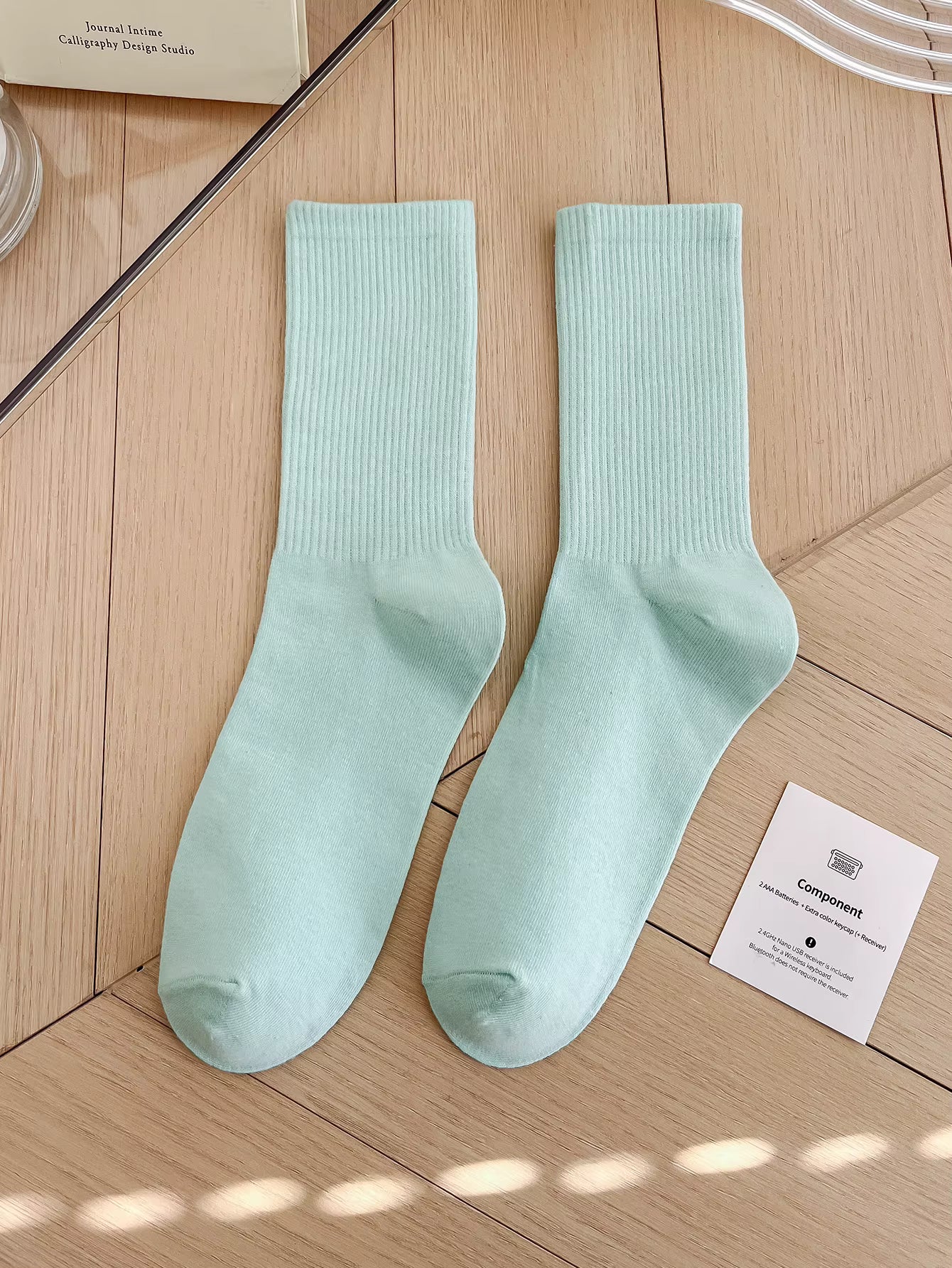 Women's Colorful Crew Socks –  Socks, One Size