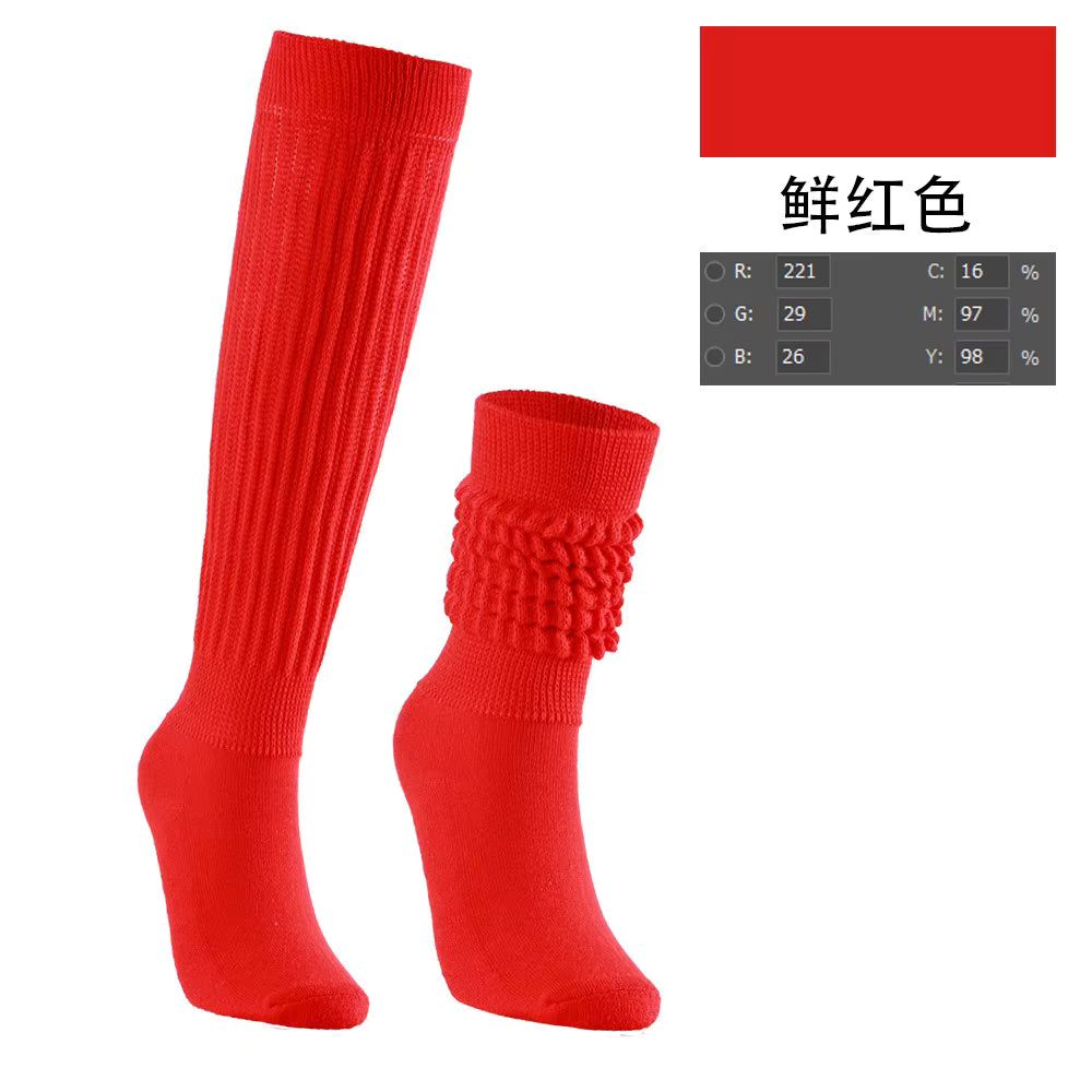 Women's Scrunch Crew Socks with Grip