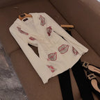 Crystal Rhinestone Blazer for Women – Single-Breasted Notched Collar Office Jacket