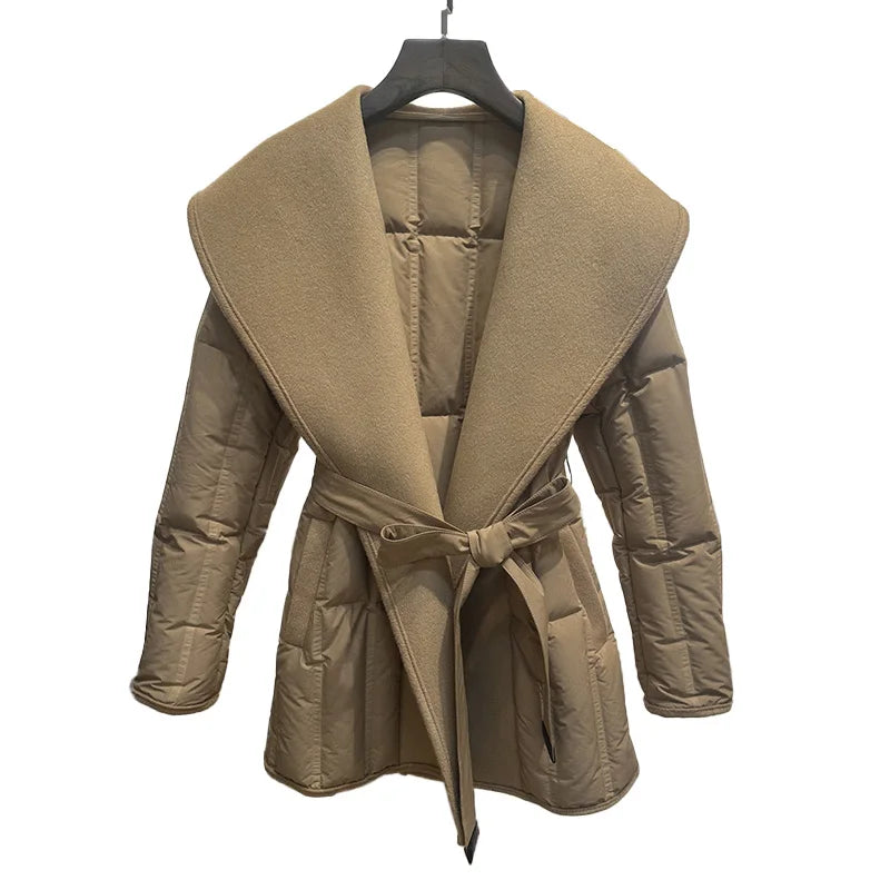Women’s Winter Coat with Cashmere-Wool Collar