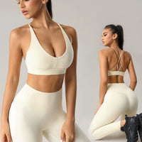 Women's Four-Way Stretch Gym Set – Push-Up High Waist Yoga 2-Piece