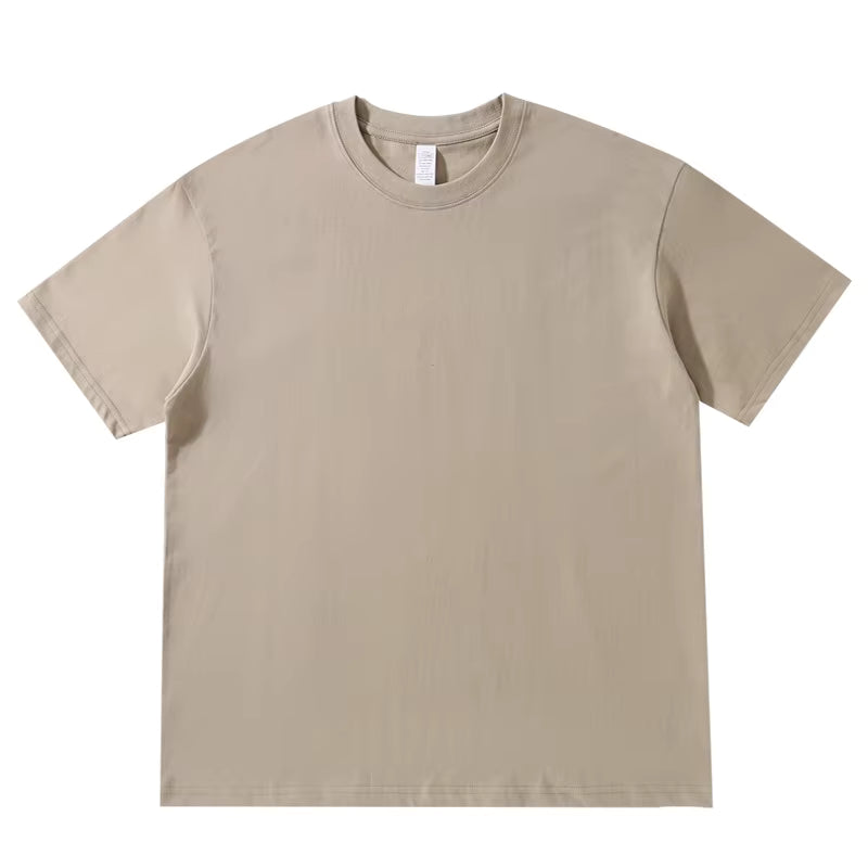 Women's Drop Shoulder Cotton T-Shirt – Loose Fit Heavyweight 230GSM Tee - Windia