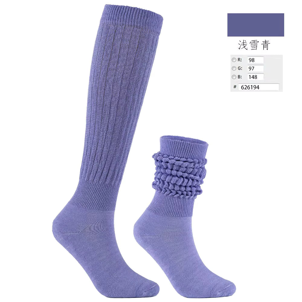 Women's Scrunch Crew Socks with Grip