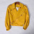Sheepskin Leather Bomber Jacket - Windia