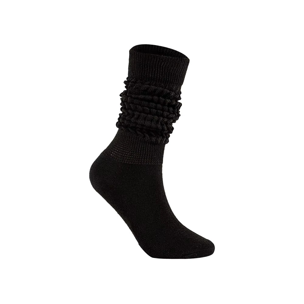Women's Scrunch Crew Socks with Grip