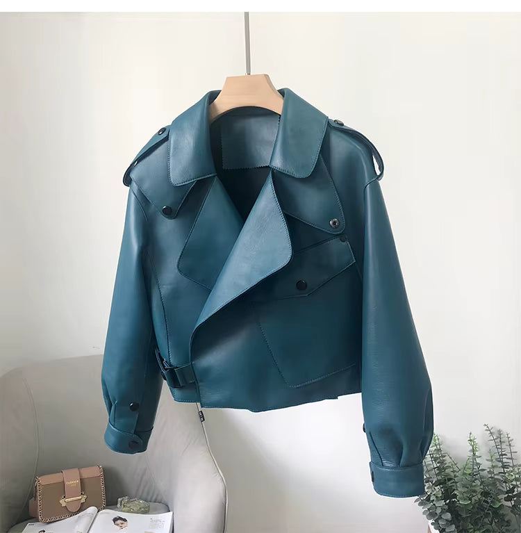 Lederbomberjacke für Damen