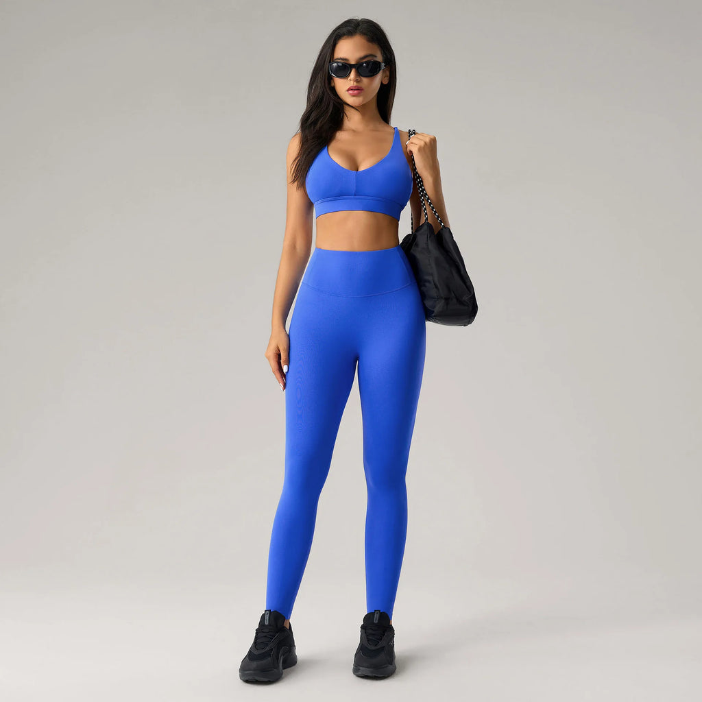 Women's Four-Way Stretch Gym Set – Push-Up High Waist Yoga 2-Piece