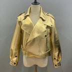 Sheepskin Leather Bomber Jacket