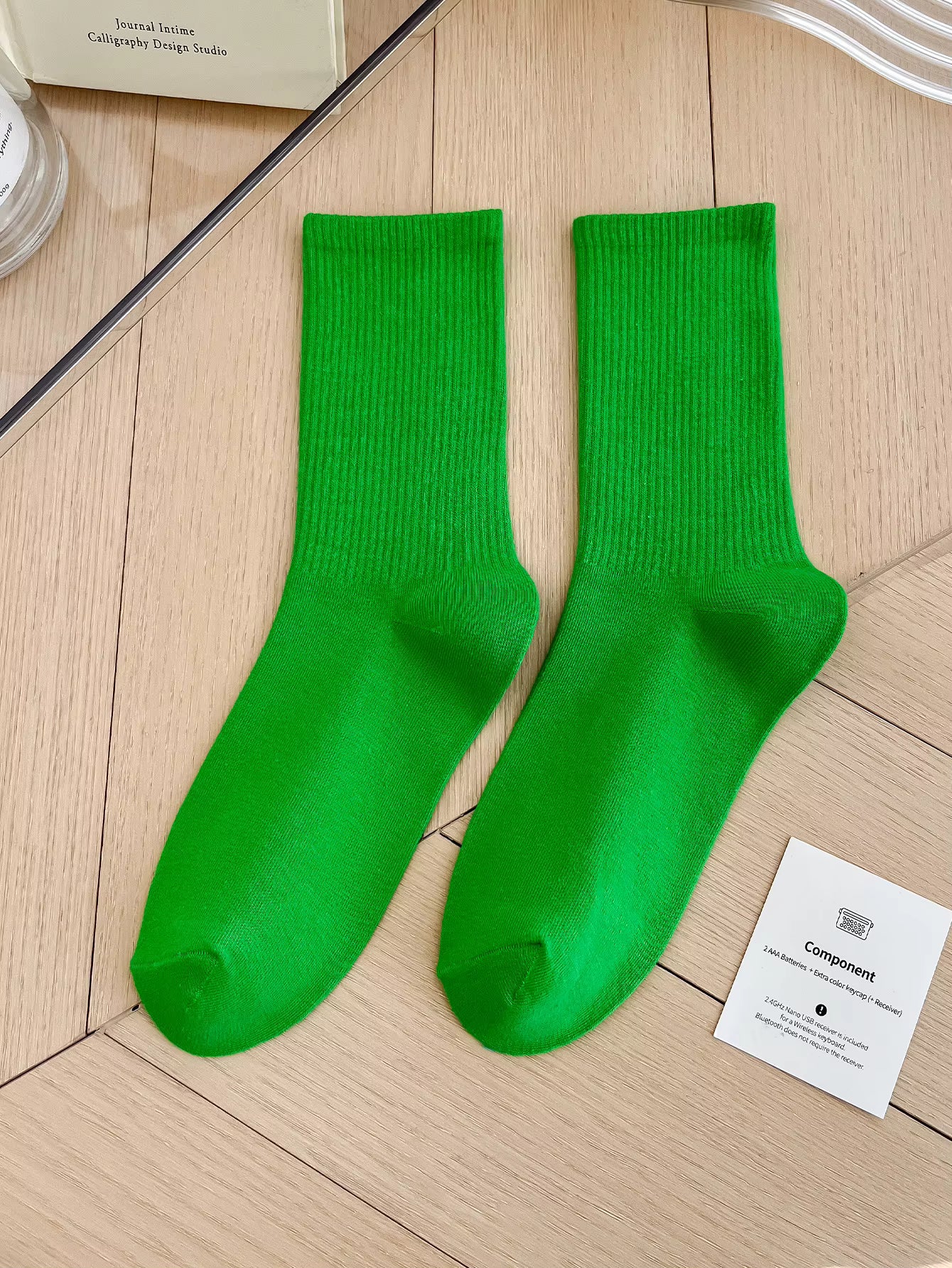 Women's Colorful Crew Socks –  Socks, One Size
