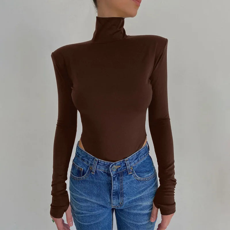Women's Cutout Backless Long-Sleeve Bodysuit