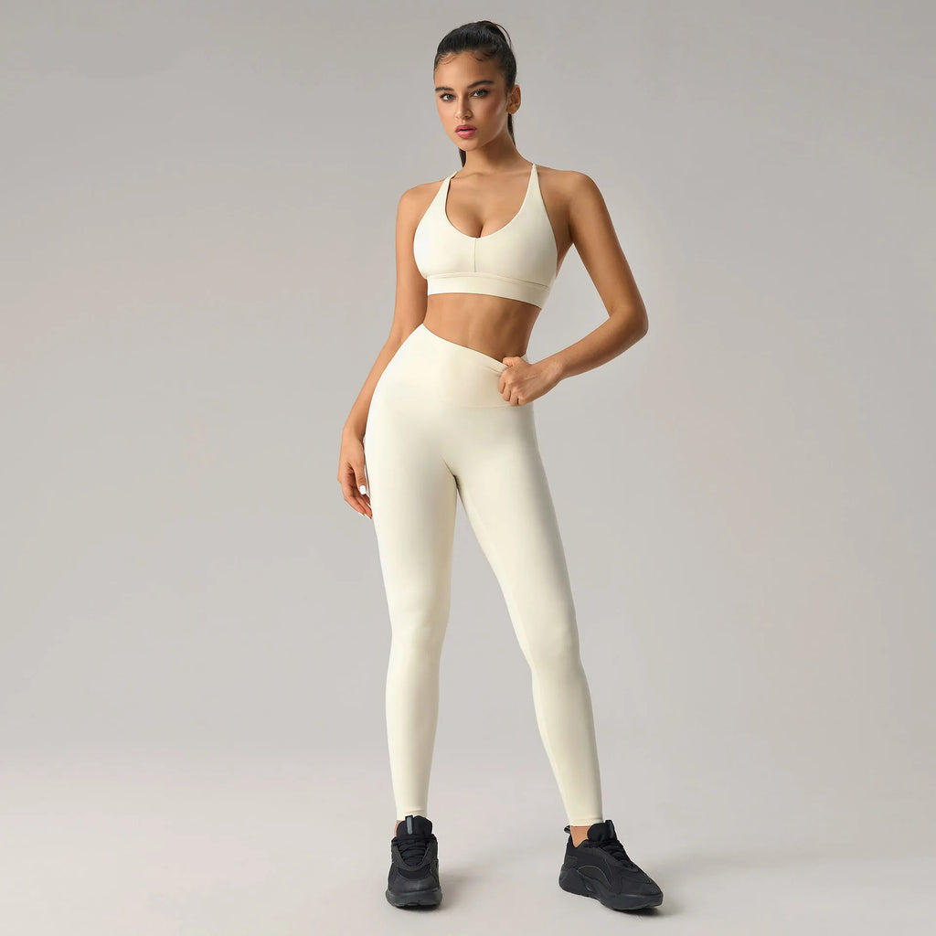 Women's Four-Way Stretch Gym Set – Push-Up High Waist Yoga 2-Piece