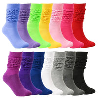 Women's Scrunch Crew Socks with Grip