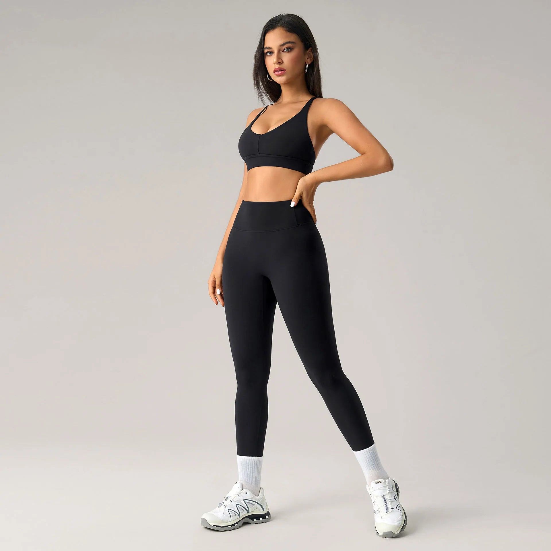 Women's Four-Way Stretch Gym Set – Push-Up High Waist Yoga 2-Piece