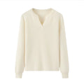 Luxury Slim Fit Long Sleeve Knitted Pullover – 100% Pure Cashmere Sweater for Women